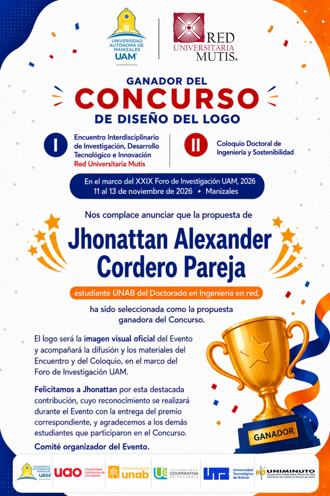 Ganador del concurso de diseño del logo 